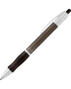 Kugelschreiber mit Gummigriff Slim Bk