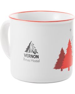 Keramiktasse mit Weihnachtsmotiv Vernon X, 420 ml