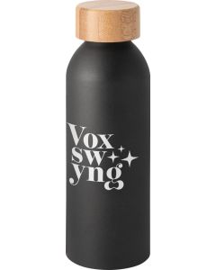 Aluminiumflasche mit Bambusdeckel 550 ml Queta