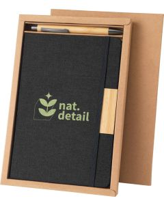 Set Homero: A5-Hardcover-Notizblock und Bambus-Kugelschreiber