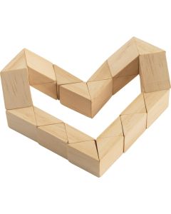Holzpuzzle Thinko bestehend aus 24 Teilen