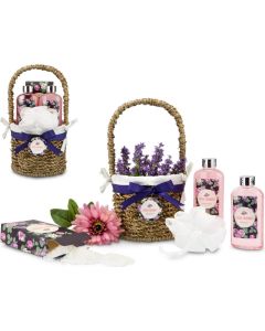 Wellness-Geschenkset: Lavendelkörbchen