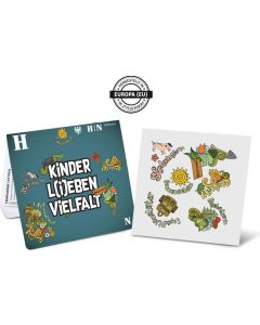 Individuelles Tattoo Mäppchen mit individuellen Tattoos, Hergestellt in Europa, dermatologisch getestet