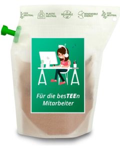 Tee-Brühbeutel, Für die besTEEn Mitarbeiter, Tasty Berry, wiederverwendbar