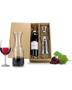 Präsenteset: Rotwein & Karaffe