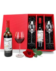 Präsenteset: Rotwein für Zwei