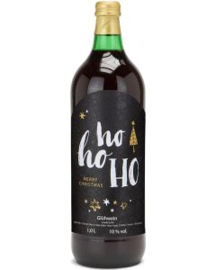 Glühwein 1l - Flasche mit Schraubverschluss - Etikett nach Wahl