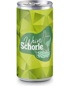 Weinschorle weiß 200 ml - Etikett nach Wahl