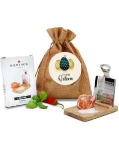 Präsenteset: Kleine Salzreibe Frohe Ostern