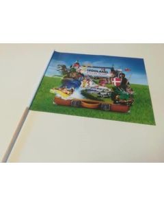 Individuelle Fahnen mit Holzstab