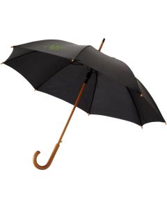 Kyle 23" Automatikregenschirm mit Holzstange und -griff