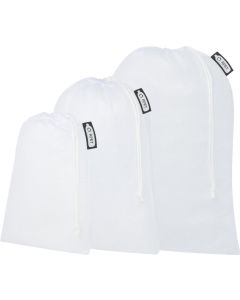 Recycelter Polyester-Zuziehbeutel - 3er-Set