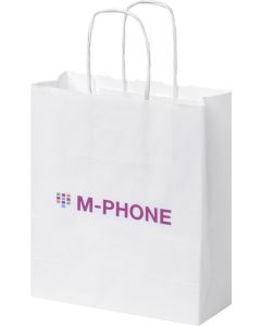 Kraftpapiertasche 80 g/m² mit gedrehten Griffen – klein