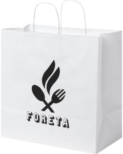 Kraftpapiertasche 80-90 g/m² mit gedrehten Griffen – XL