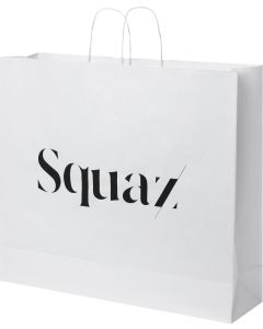 Kraftpapiertasche 90-100 g/m² mit gedrehten Griffen – XXL