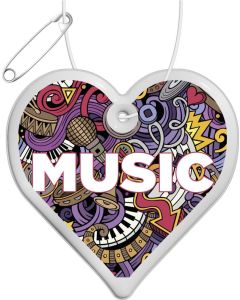 RFX™ H-09 Reflektierender PVC-Anhänger Herz