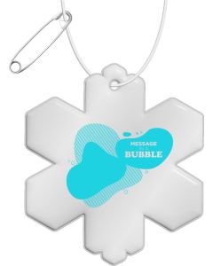 RFX™ H-10 Reflektierender TPU-Anhänger Schneeflocke