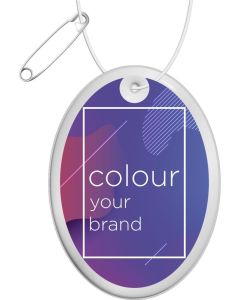 RFX™ H-12 ovaler reflektierender PVC-Anhänger