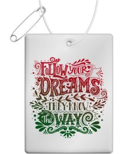 RFX™ rH-12 echteckiger reflektierender PVC-Anhänger groß