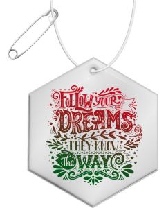 RFX™ H-12 sechseckiger reflektierender PVC-Anhänger