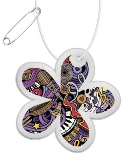 RFX™ H-13 reflektierender PVC-Anhänger Blume