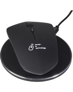SCX.design O21 kabellose Lade-Maus mit Leuchtlogo