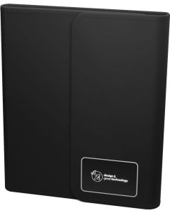 SCX.design O18 A5 Notizbuch mit kabelloser 5W Powerbank mit 4000 mAh und Leuchtlogo