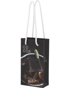 Handgefertigte 170 g/m² Integra-Papiertüte mit Kunststoffgriffen – klein