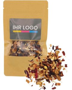 Früchte Tee verpackt im Doypack Beutel - inkl. Werbedruck