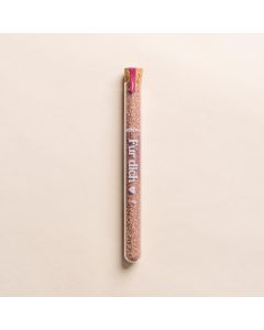 Für Dich (Rosenblütenzucker) im Reagenzglas - inkl. Druck