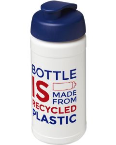 Baseline 500 ml recycelte Sportflasche mit Klappdeckel