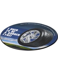 Brite-Mat® runder Untersetzer mit Reifenmaterial