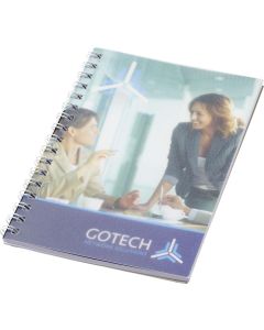 Desk-Mate® A6 Notizbuch mit Kunststoff Cover und Spiralbindung