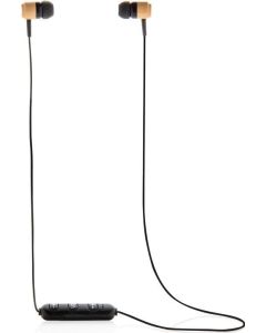 Kabellose Ohrhörer aus Bambus