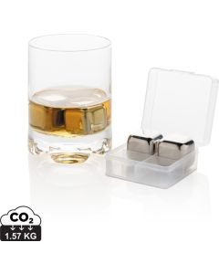 Wiederverwendbare Eiswürfel aus Stainless Steel, 4-tlg.