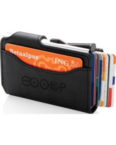 Aluminium RFID Kartenhalter mit PU-Börse