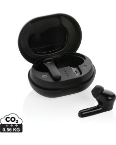 TWS Ohrhörer aus RCS Standard recyceltem Kunststoff