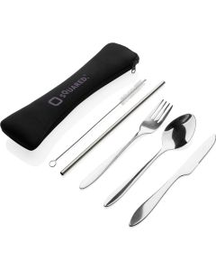 4-teiliges wiederverwendbares Besteckset aus Stainless-Steel