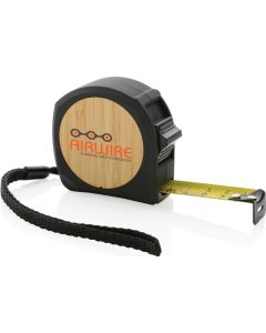 5m/19mm Maßband aus RCS recycelt. Kunststoff & Bambus