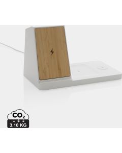 Ontario 15W 3-in-1 Charger aus RCS rec. Kunststoff & Bambus