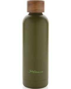 Wood Vakuumflasche aus RCS recyceltem Stainless-Steel
