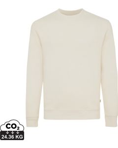 Iqoniq Denali ungefärbt. Rundhals-Sweater aus recycelter Baumwolle