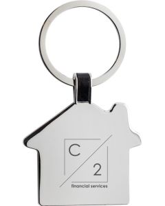 Schlüsselring Haus aus RCS rec. Zinklegierung