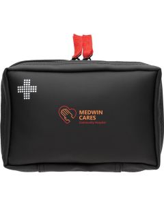 Erste-Hilfe-Set in RCS recycelter Nubuk-PU Tasche