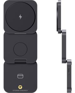 Terra faltbares 3in1 15W Charger aus RCS rec. Aluminium