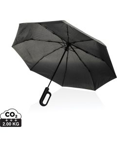 Yara 21“ Aware™ rPET Regenschirm mit Karabiner