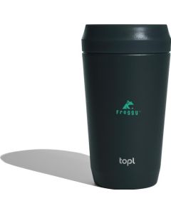 Topl-Trinkbecher aus rec. Stahl mit 360-Grad-Deckel 354 ml
