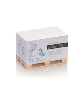 Zettelblock Mini-Holzpalette mit 1-4c Werbedruck