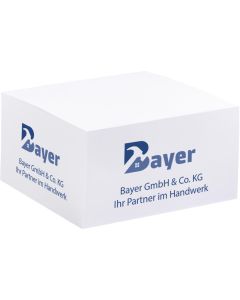 Zettelblock inkl. Werbedruck