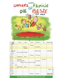 Korsch Kalender Unsere Familie ist die Beste!